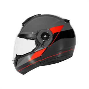 Zeus ZS-3050 BE7 Grey Red Çene Açılır Kask 