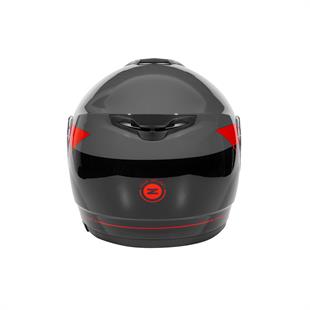 Zeus ZS-3050 BE7 Grey Red Çene Açılır Kask 