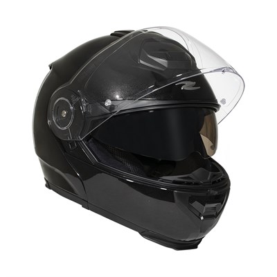 Zeus ZS-3050DA BE7 Pearl Black Çene Açılır Kask
