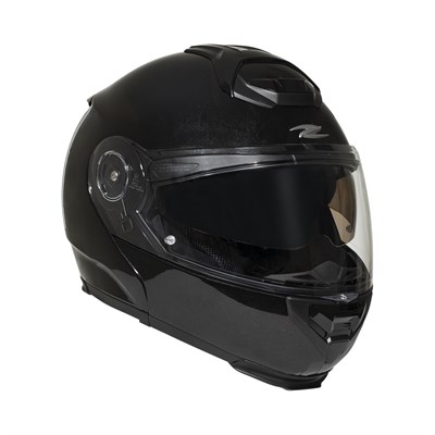 Zeus ZS-3050DA BE7 Pearl Black Çene Açılır Kask