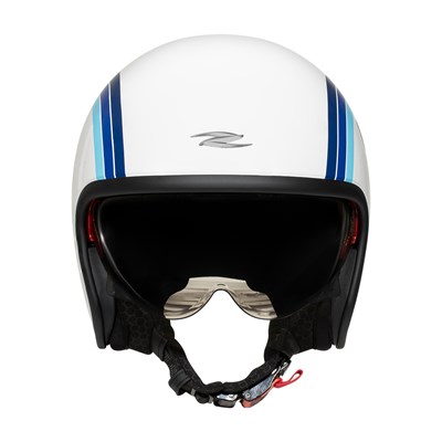 Zeus ZS-389 E20 White Blue Açık Kask
