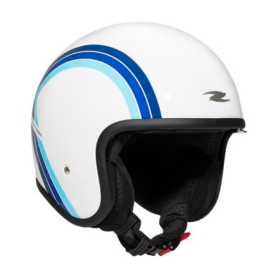 Zeus ZS-389 E20 White Blue Açık Kask