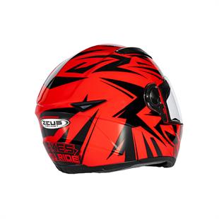 Zeus ZS-811A AL-34 Red Black Kapalı Kask