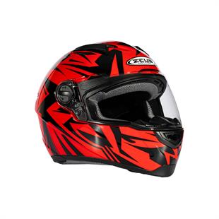 Zeus ZS-811A AL-34 Red Black Kapalı Kask