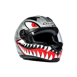 Zeus ZS-811A AL-38 Slv Black Kapalı Kask