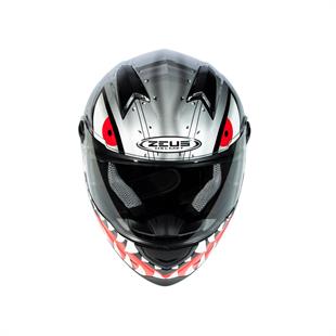 Zeus ZS-811A AL-38 Slv Black Kapalı Kask