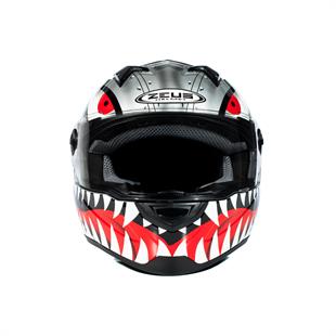 Zeus ZS-811A AL-38 Slv Black Kapalı Kask