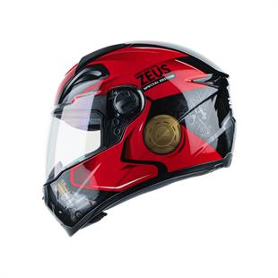 Zeus ZS-811A AL39 Black Red Kapalı Kask