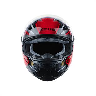 Zeus ZS-811A AL39 Black Red Kapalı Kask