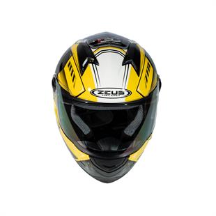 Zeus ZS-811A AL41 Yellow White Kapalı Kask