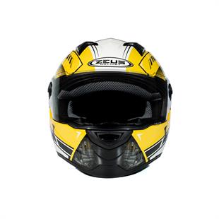 Zeus ZS-811A AL41 Yellow White Kapalı Kask