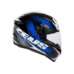 Zeus ZS-811A AL8 Black Blue Kapalı Kask 