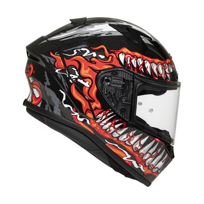 Zeus ZS-826 BK30 Black Red Kapalı Kask