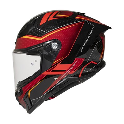 Zeus ZS-837A AZ3 Black Red Kapalı Kask