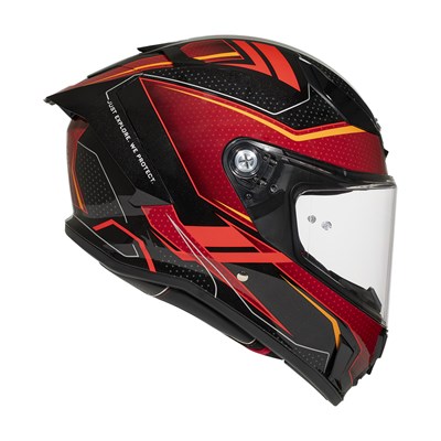 Zeus ZS-837A AZ3 Black Red Kapalı Kask