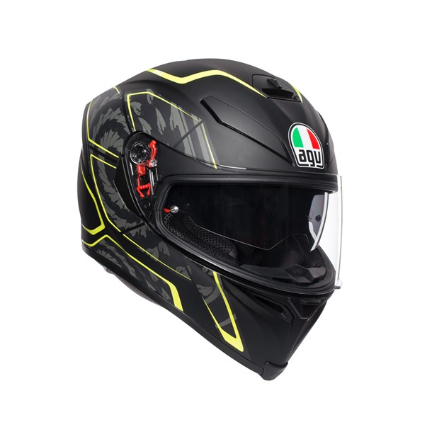 Agv K5 S Multi PLK Tornado Siyah Sarı Kapalı Kask
