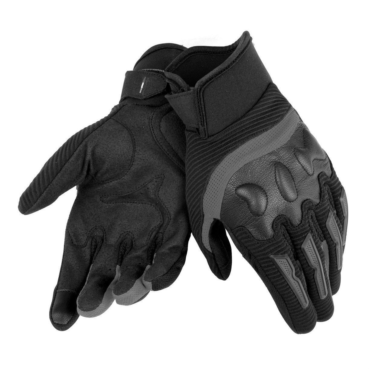 Dainese Air Frame Unisex Gloves Tekstil Eldiven Black Black