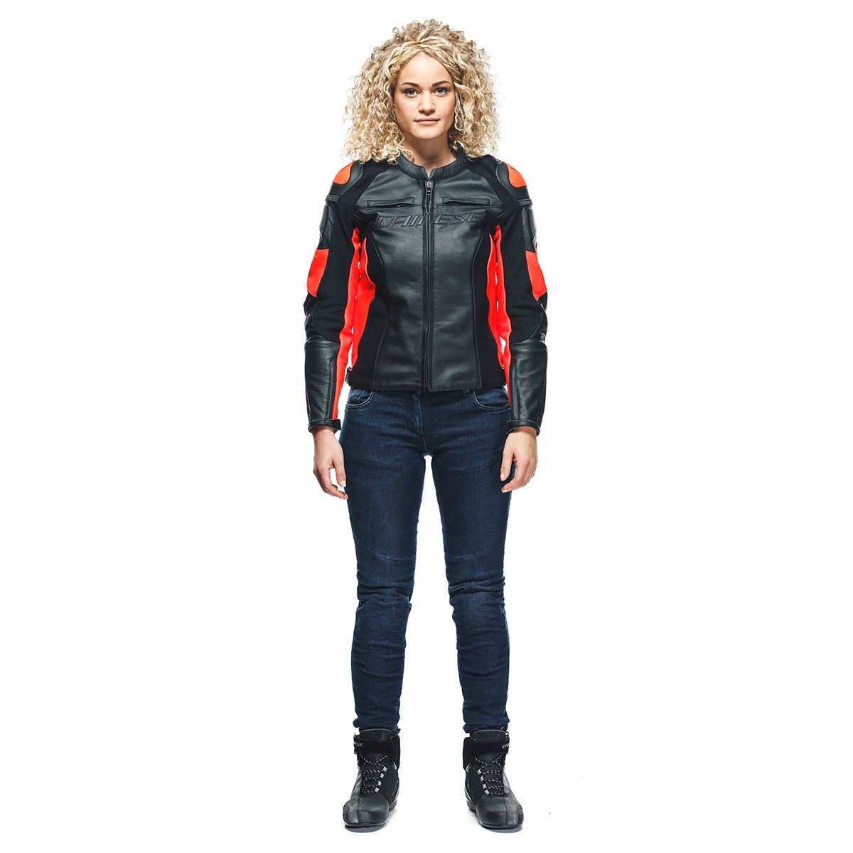 Dainese Racing 4 Lady Deri Mont Black Fluo Red