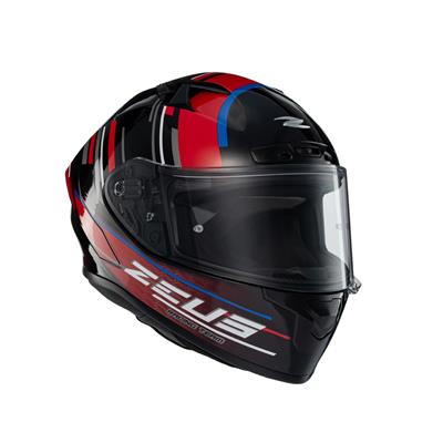 Zeus ZS-826 BK15 Red Kapalı Kask
