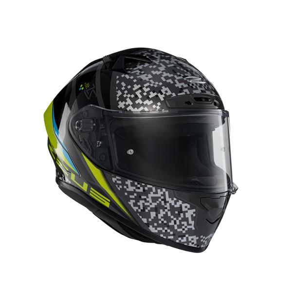 Zeus ZS-826 BK23 Yellow Kapalı Kask