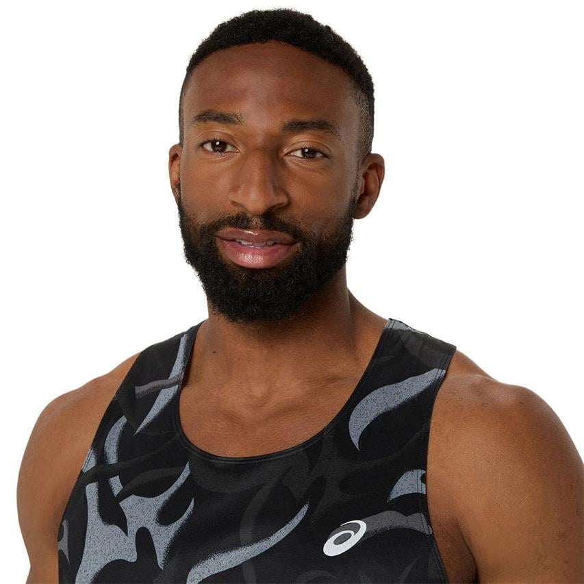 Asics Road all Over Print Singlet Erkek Atlet