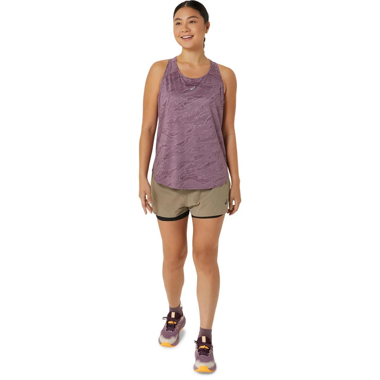 Asics Road All Over Print Tank Kadın Atlet