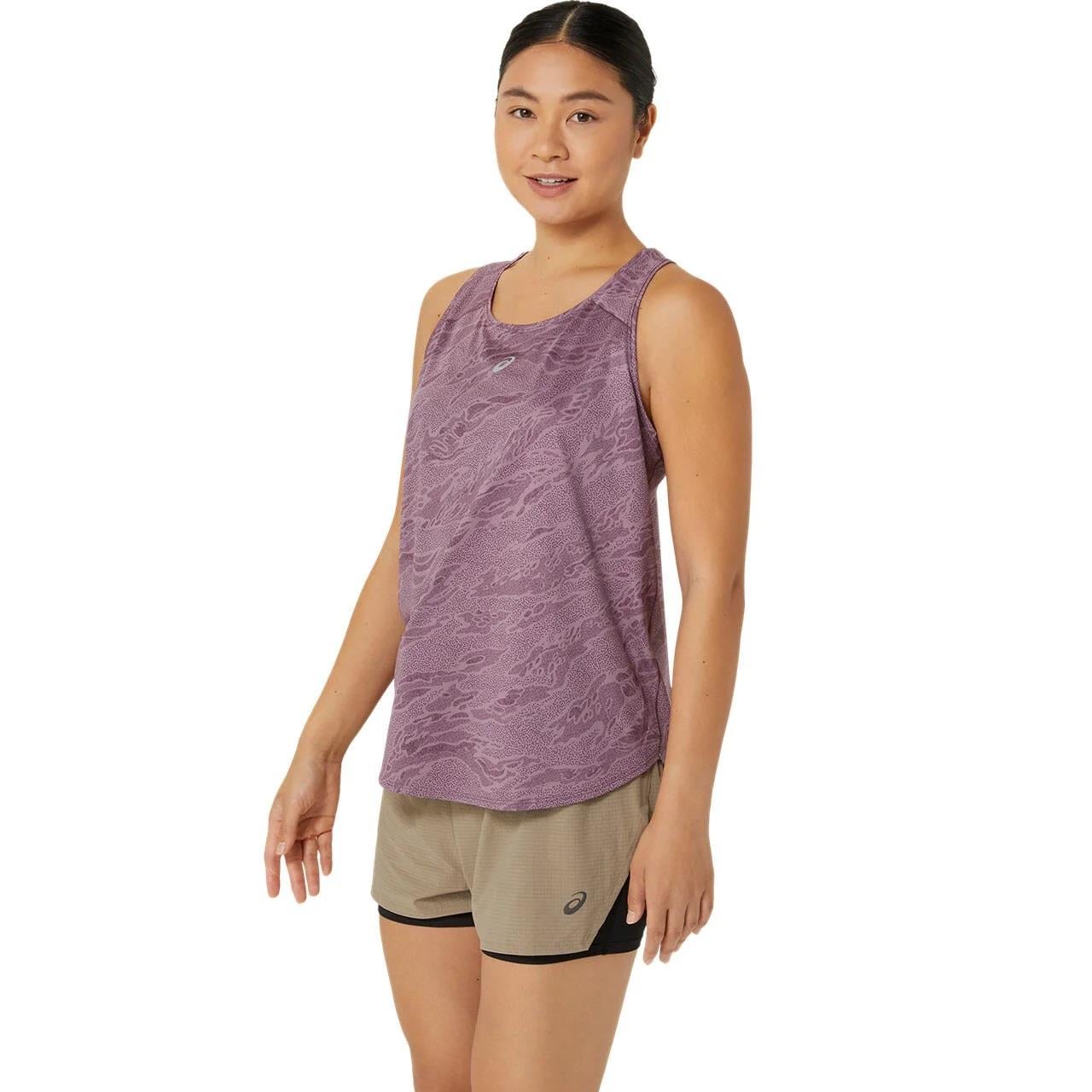 Asics Road All Over Print Tank Kadın Atlet