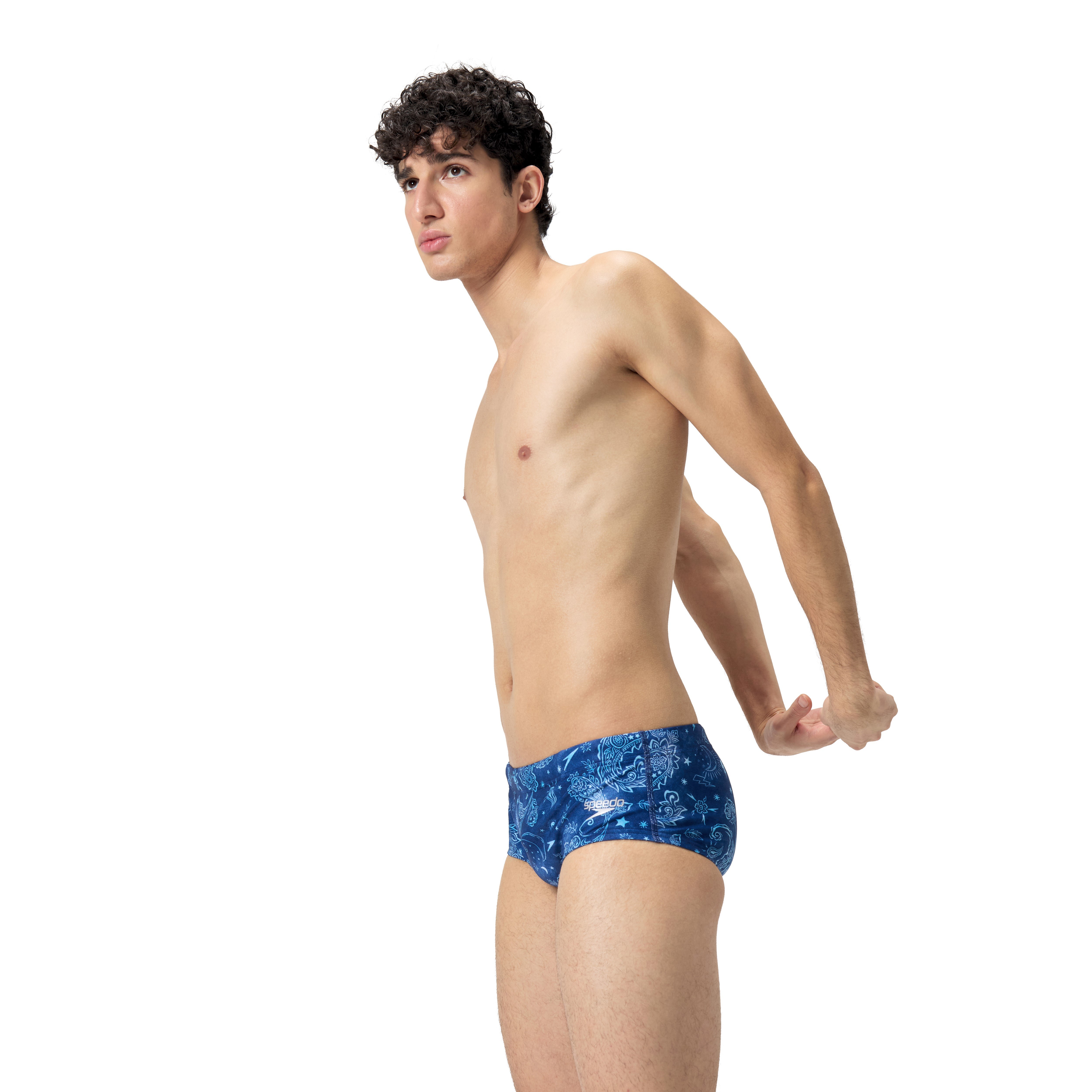 Speedo ML One Leg Printed Jammer Erkek Yüzücü Mayosu