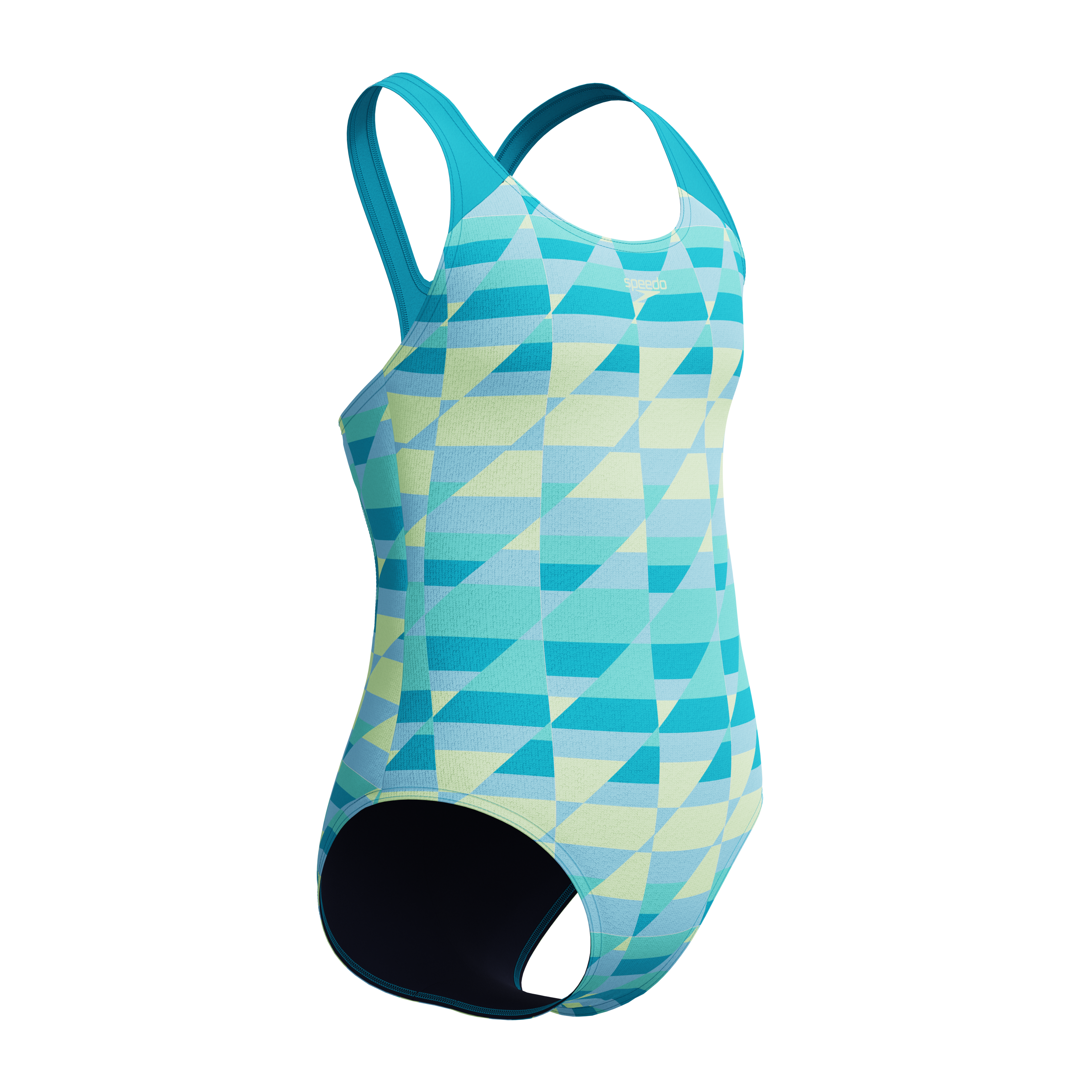 Speedo Printed Splashback Kız Çocuk Yüzücü Mayosu
