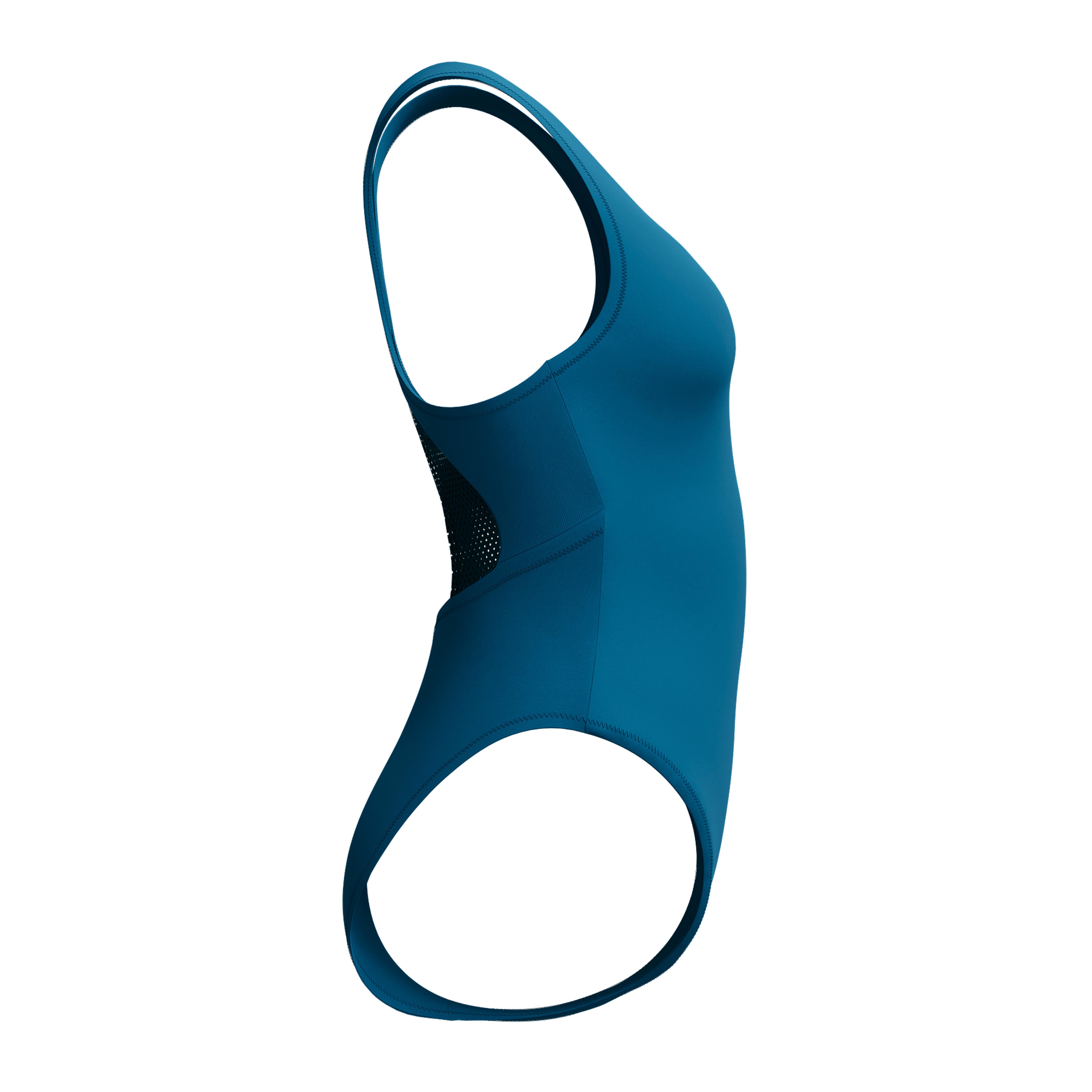 Speedo Solid Scoop Neck Mesh Kadın Yüzücü Mayosu