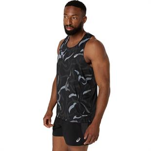 Asics Road all Over Print Singlet Erkek Atlet