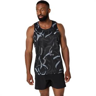 Asics Road all Over Print Singlet Erkek Atlet