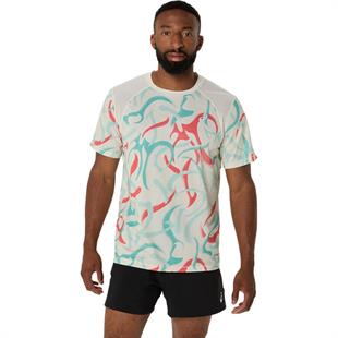 Asics ,road All Over Print Ss Top Erkek Tişört