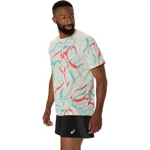 Asics ,road All Over Print Ss Top Erkek Tişört