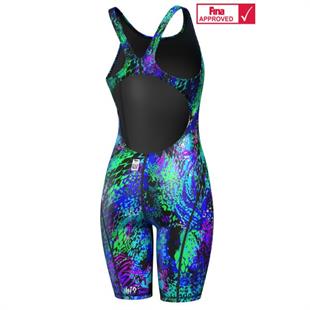 M0261 18 6 I4W Women racing open back swimsuit Rev