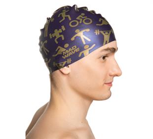 M0553 19 0 03W Silicone cap SPORT, One size, Navy