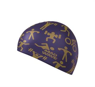 M0553 19 0 03W Silicone cap SPORT, One size, Navy