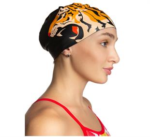 M0553 32 0 01W Silicone cap TIGER, One size, Black