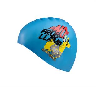 Mad Wave Junior silicone cap LLAMA Azure One size