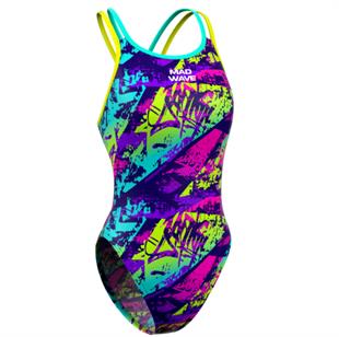 Mad Wave Kadın Antiklor Yüzücü Mayosu Crossback D7