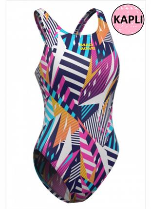 Mad Wave Wave Pbt J9 Kaplı Kadın Yüzücü Mayosu