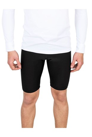 Net Collection Likra Futbolcu Bermuda Tayt Siyah (şort Altı Tayt)