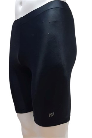 Net Collection Likra Futbolcu Bermuda Tayt Siyah (şort Altı Tayt)