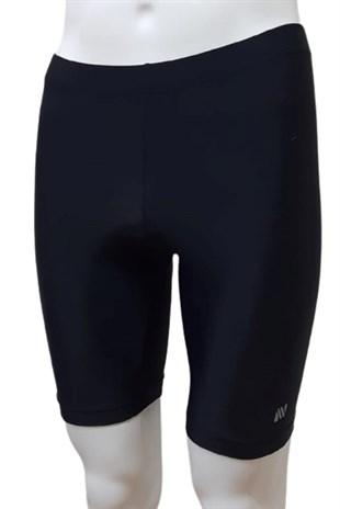 Net Collection Likra Futbolcu Bermuda Tayt Siyah (şort Altı Tayt)