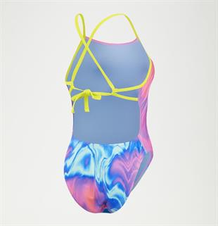 Speedo Allover Digital Tie Back Kadın Mayo