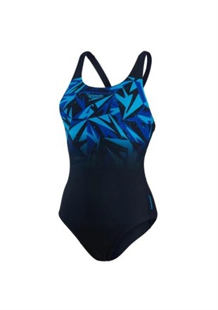Speedo Hyperboom Placement Muscleback Kadın Yüzücü Mayosu