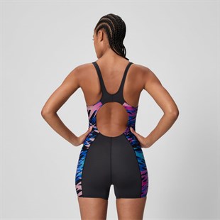 speedo Hyperboom Splice Muscleback Kadın Şortlu Yüzücü Mayosu