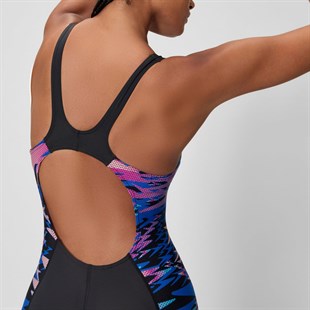 speedo Hyperboom Splice Muscleback Kadın Şortlu Yüzücü Mayosu