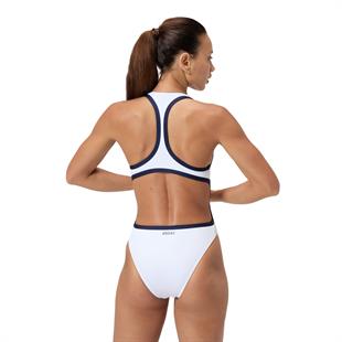 Speedo Jetstream Solid Bound Cut Out Kadın Yüzücü Mayosu 