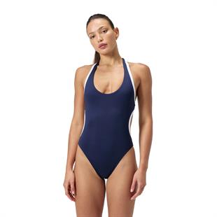 Speedo Jetstream Solid Bound Cut Out Kadın Yüzücü Mayosu
